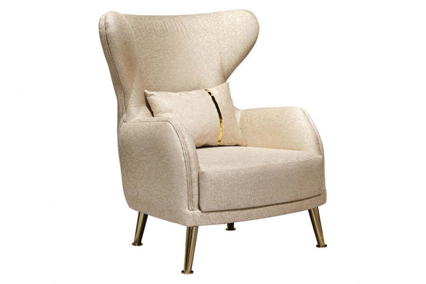 Furnia™ Napoli Armchair - Cream, Fabric