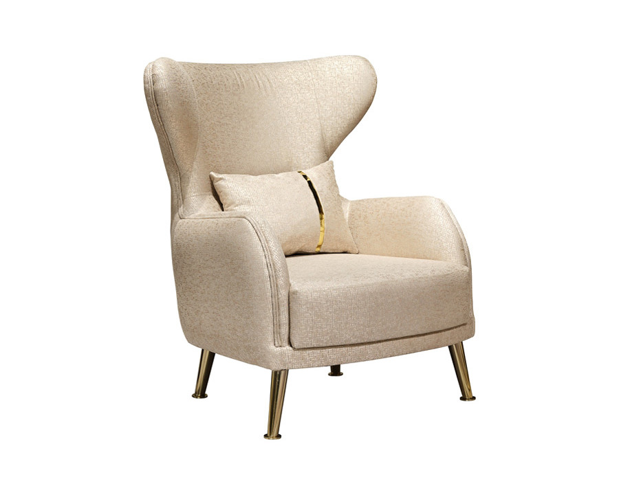 Furnia - Napoli Armchair in Cream, Fabric