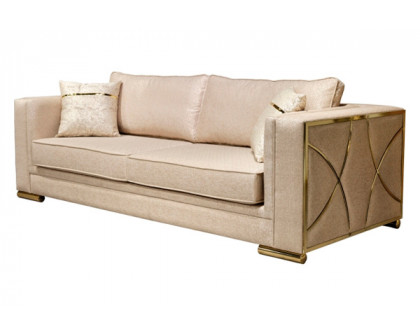 Furnia - Napoli Stationary Sofa in Cream, Fabric