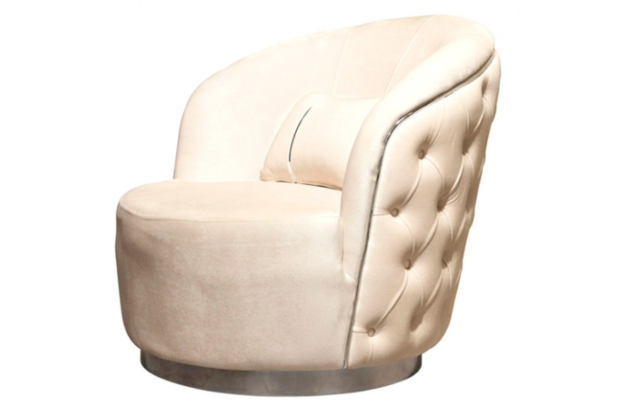 Furnia™ Nova Armchair - Cream, Fabric