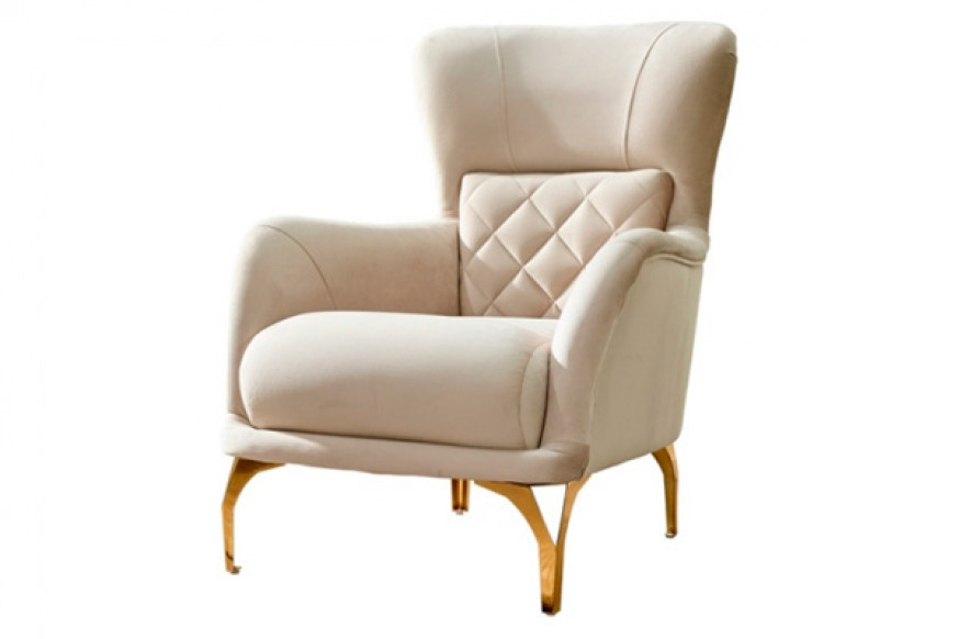 Furnia™ Orlando Armchair - Cream, Fabric