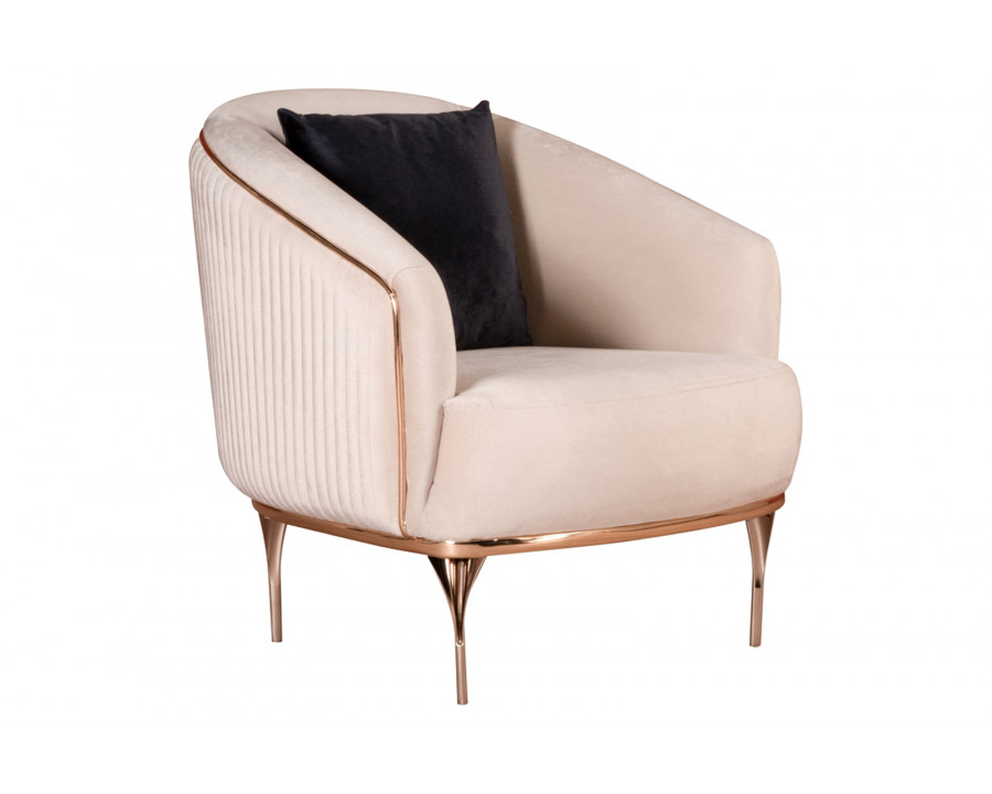 Furnia Pandora Armchair - Cream, Fabric