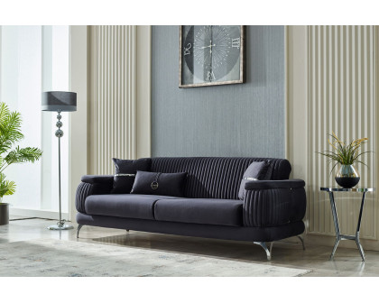 Furnia Resital Convertible Sofa - Anthracite, Fabric