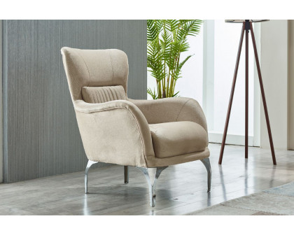 Furnia Resital Armchair - Cream, Fabric