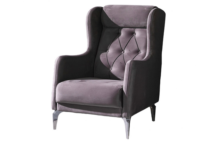 Furnia™ Riva Armchair - Light Gray, Fabric