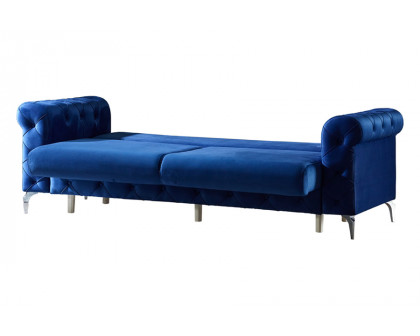 Furnia Riva Convertible Sofa - Dark Blue, Fabric