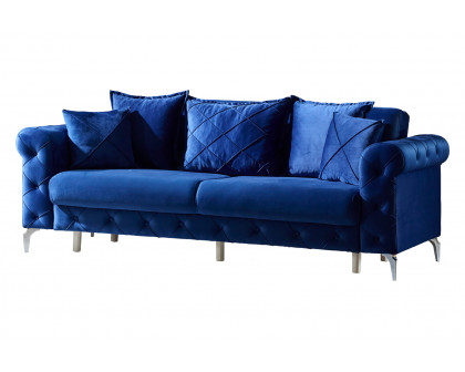 Furnia Riva Convertible Sofa - Dark Blue, Fabric