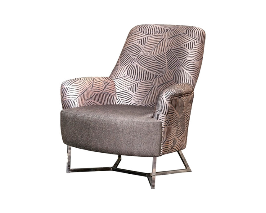 Furnia - Roma Armchair in Gray, Fabric