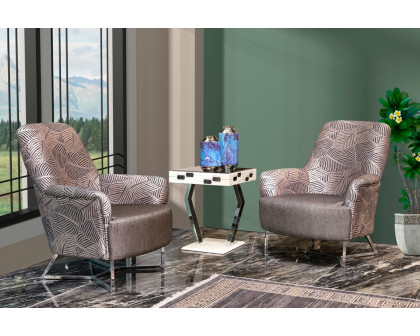 Furnia™ Roma Armchair - Gray, Fabric