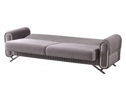 Furnia Royal Stationary Sofa - Light Gray, Fabric