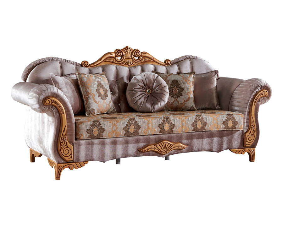 Furnia - Sultan Stationary Sofa in Beige, Fabric