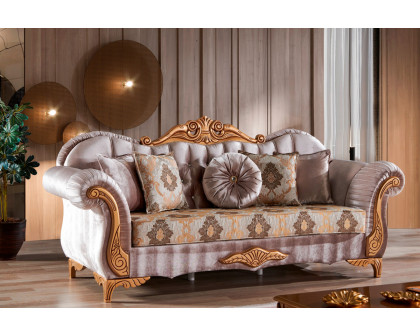 Furnia - Sultan Stationary Sofa in Beige, Fabric