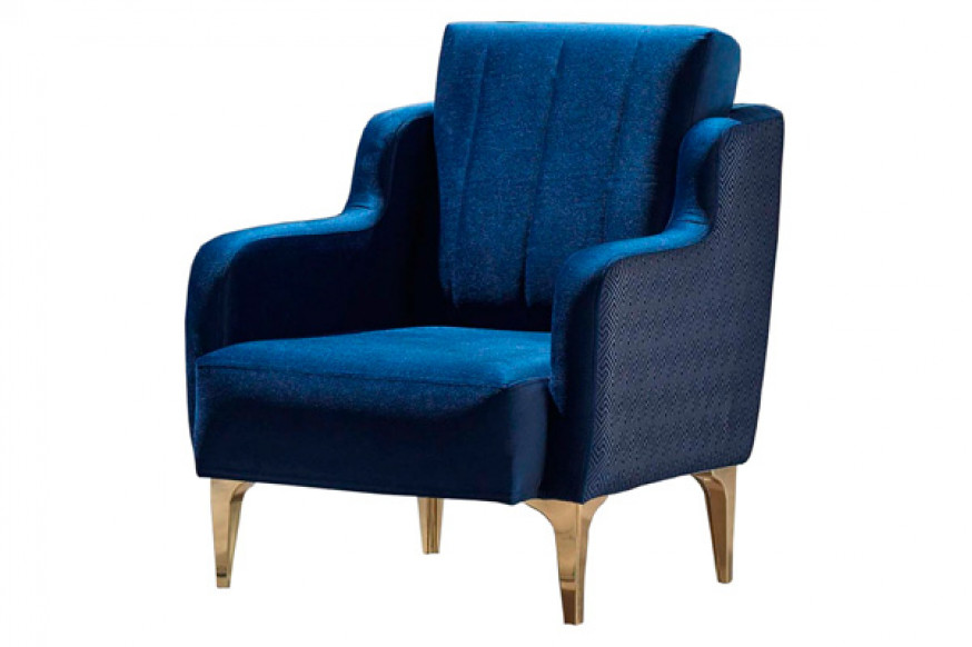 Furnia™ Toledo Armchair - Blue, Fabric