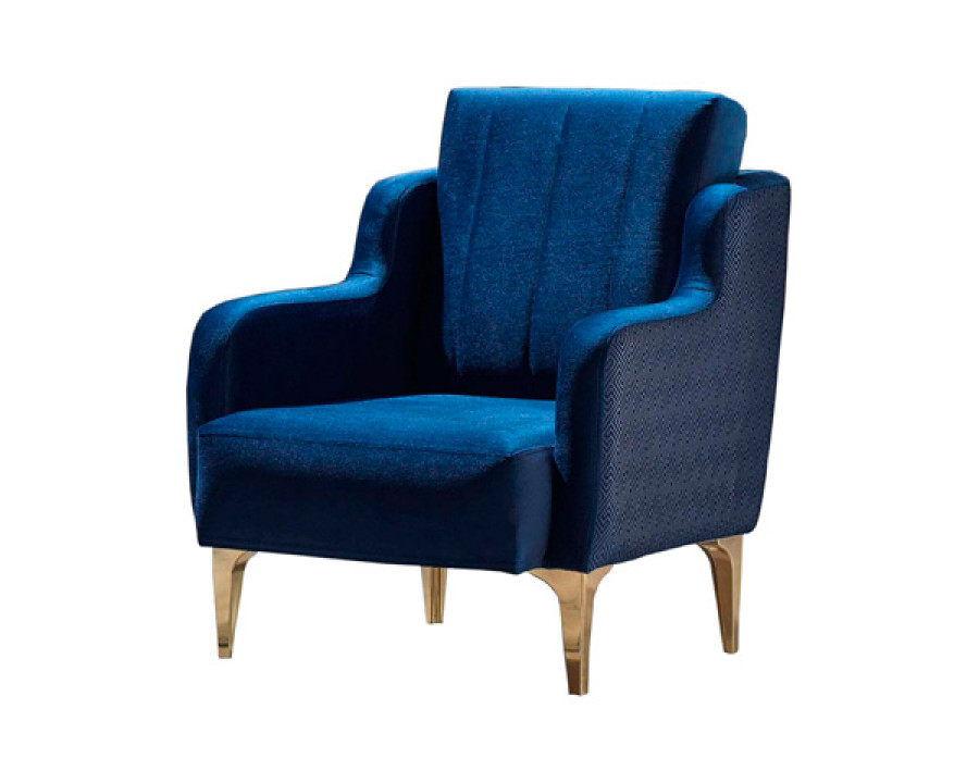 Furnia - Toledo Armchair in Blue, Fabric