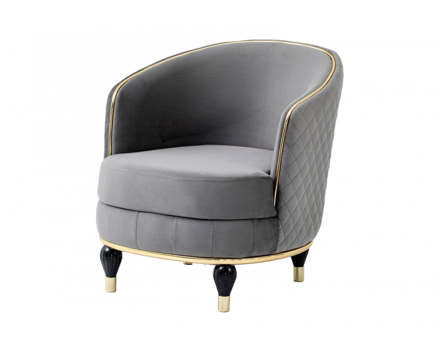 Furnia - Toronto Armchair in Gray, Fabric