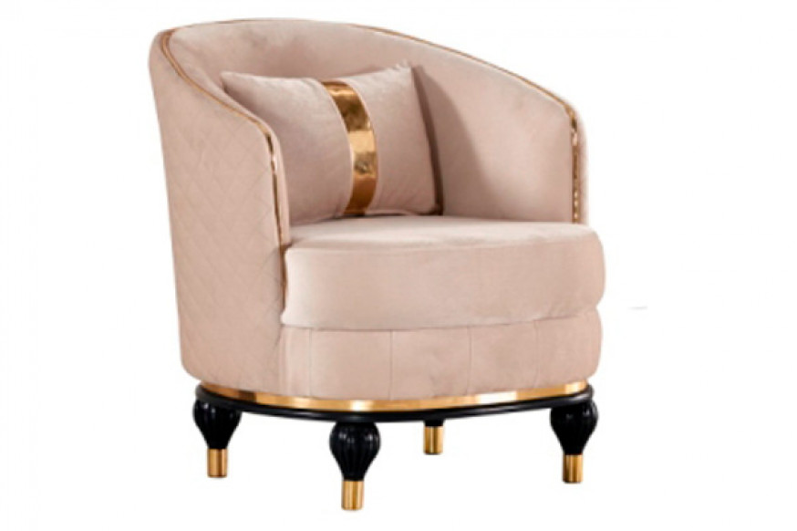 Furnia™ Toronto Armchair - Cream, Fabric