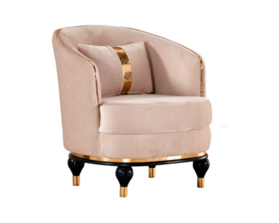 Furnia - Toronto Armchair in Cream, Fabric