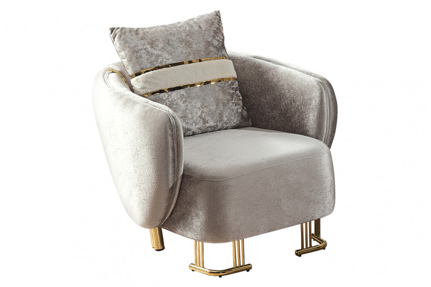 Furnia™ Valence Armchair - Silver, Fabric