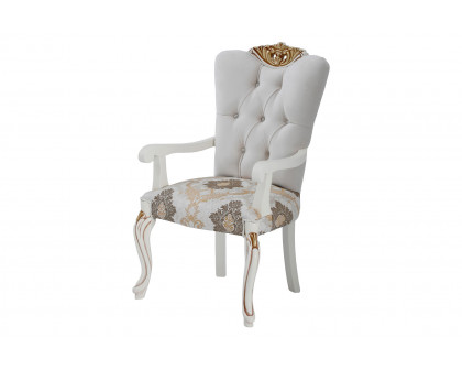 Furnia Buse Dining Chair - Cream, Square Arms