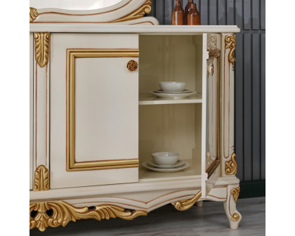 Furnia Buse Console with Mirror - Cream