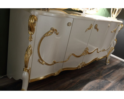 Furnia - Hunkar Console with Mirror in White