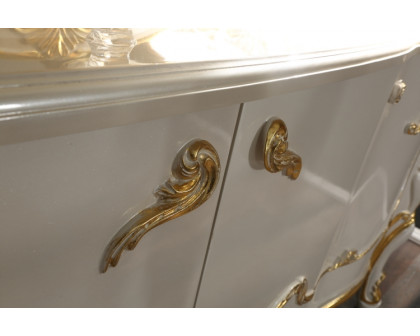 Furnia - Hunkar Console with Mirror in White