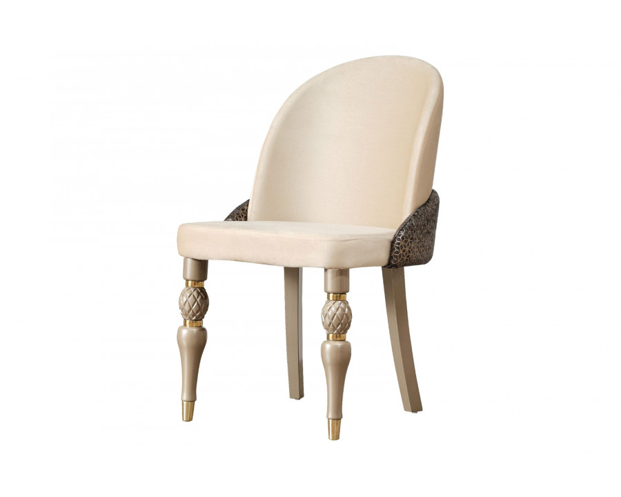 Furnia - Madrid Dining Chair in Cream, Fabric