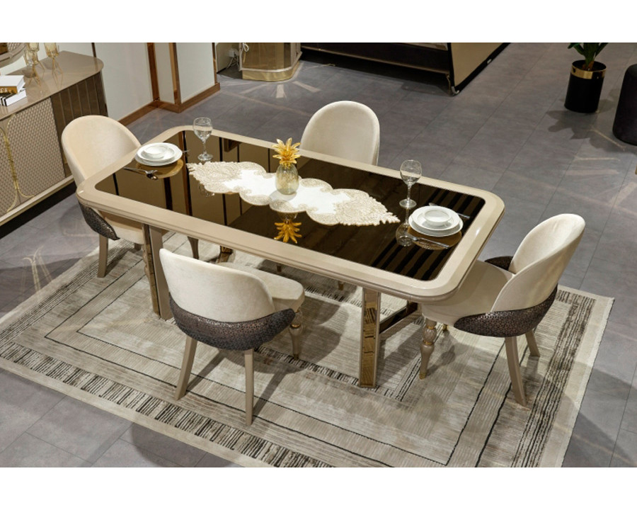 Furnia - Madrid Dining Table in Cream