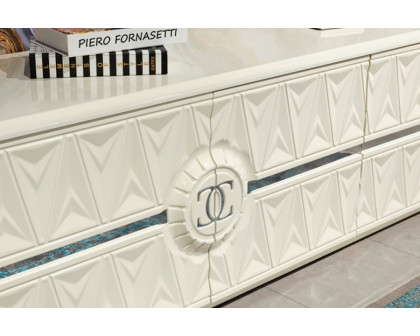 Furnia - Nova Console with Mirror in White