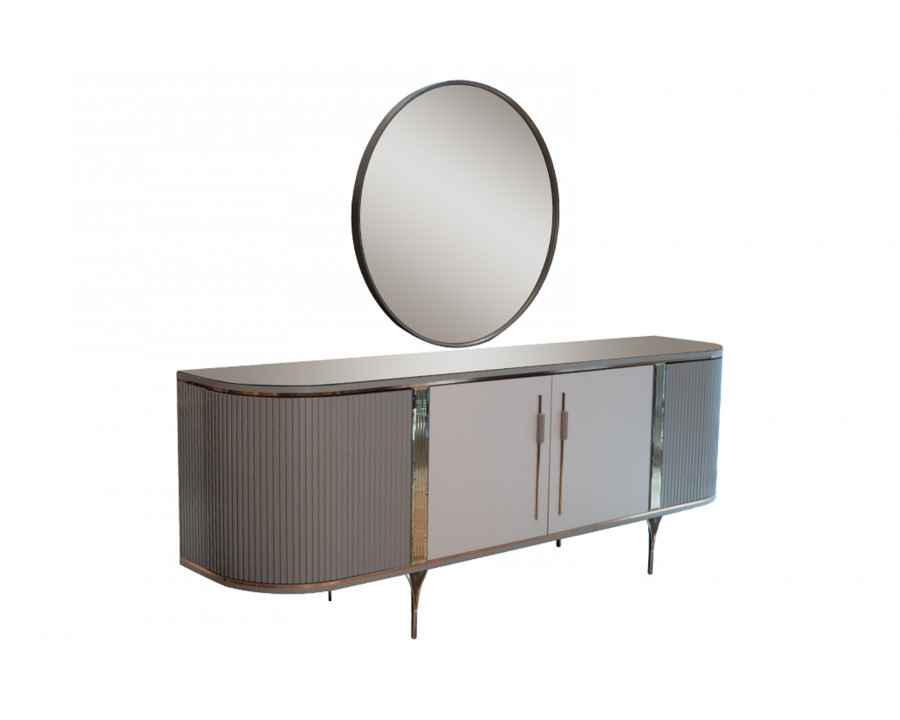 Furnia - Pandora Console with Mirror in Gray