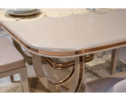 Furnia Paris 79" Dining Table - Cream