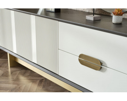 Furnia - Pendik Console with Mirror in Cream