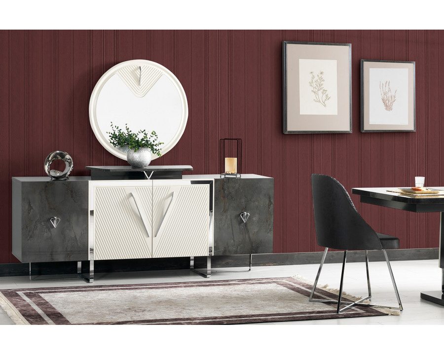 Furnia - Tokyo Console with Mirror in Black