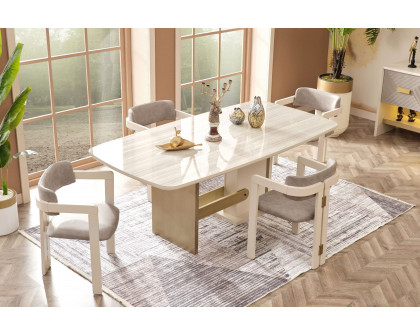 Furnia - Urla Dining Table in Cream