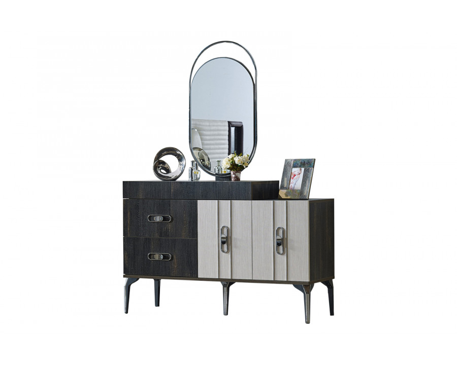 Furnia - Nero Dresser with Mirror