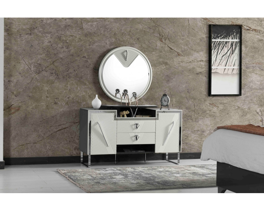 Furnia - Tokyo Dresser with Mirror in Black