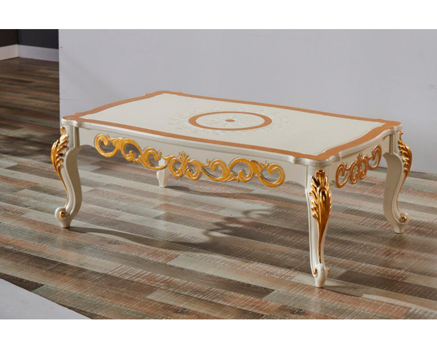 Furnia - Kardelen Rectangle Coffee Table in Beige