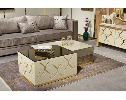 Furnia - Napoli Coffee Table in Beige