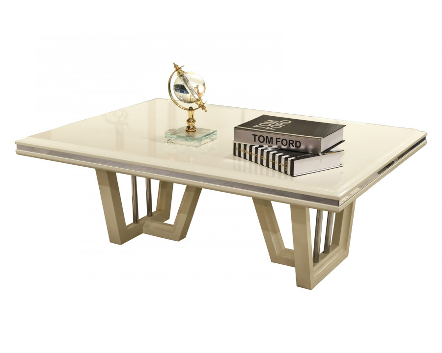 Furnia - Nova Rectangle Coffee Table in White