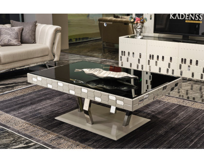 Furnia - Roma Rectangle Coffee Table in White