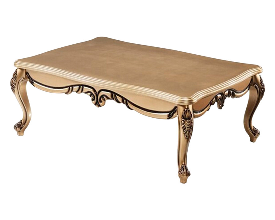 Furnia Rumeli Rectangle Coffee Table - Gold