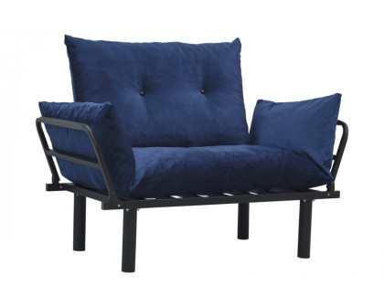 Furnia Sona Stationary Loveseat - Blue, Fabric