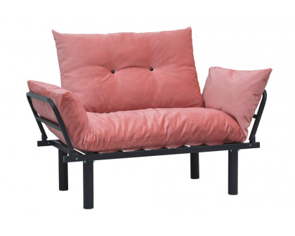 Furnia Sona Stationary Loveseat - Pink, Fabric