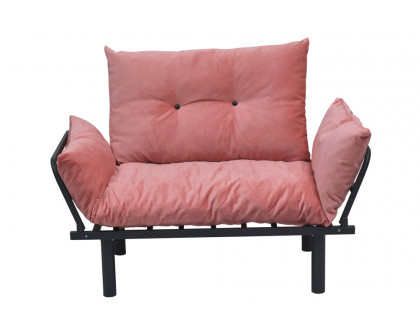 Furnia Sona Stationary Loveseat - Pink, Fabric