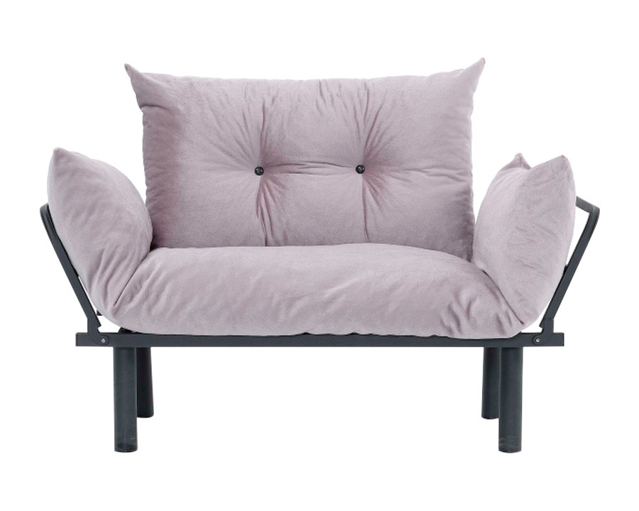 Furnia Sona Stationary Loveseat - Gray, Fabric