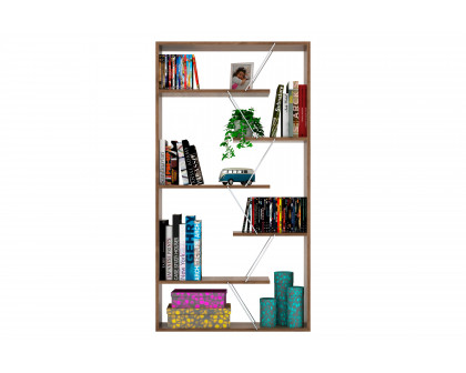 Furnia Tars Bookcase - Walnut/Chrome, Wood