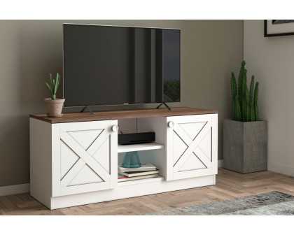 Furnia - Coastal TV Unit in White, Wood