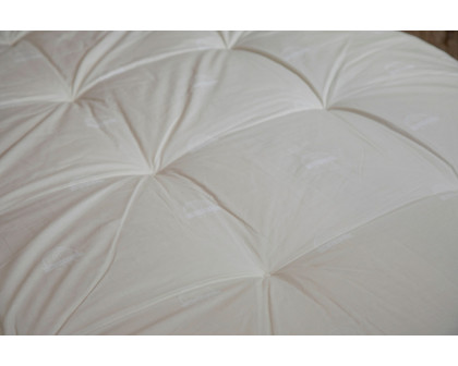 Furnia King Size Comforter - White, Cotton