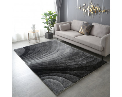 Furnings - Lana Gray 3D Shag Rug