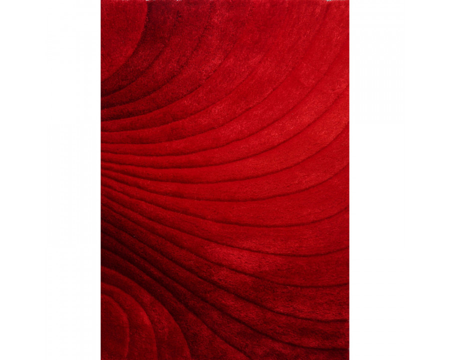 Furnings - Ava 3D Red Shag Rug